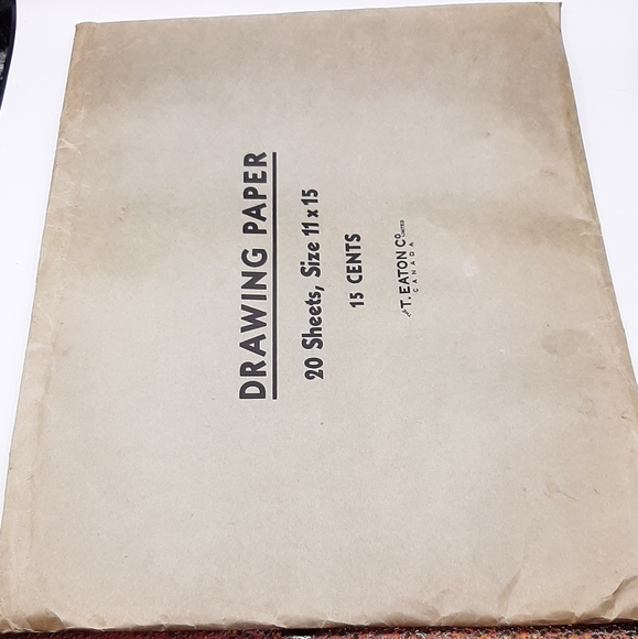Vintage Drawing Paper 19 Sheets 11" x 15" The T. Eaton Co Limited Canada 15 Cent - Picture 2 of 4